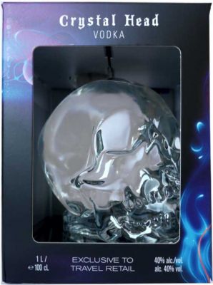 Crystal Head Vodka mit Geschenkverpackung